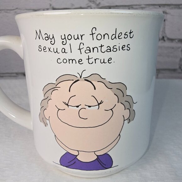 VINTAGE "DALE" MUG MAY YOUR FONDEST SEXUAL FANTASIES COME TRUE NOVELTY COMEDY - Picture 3 of 5